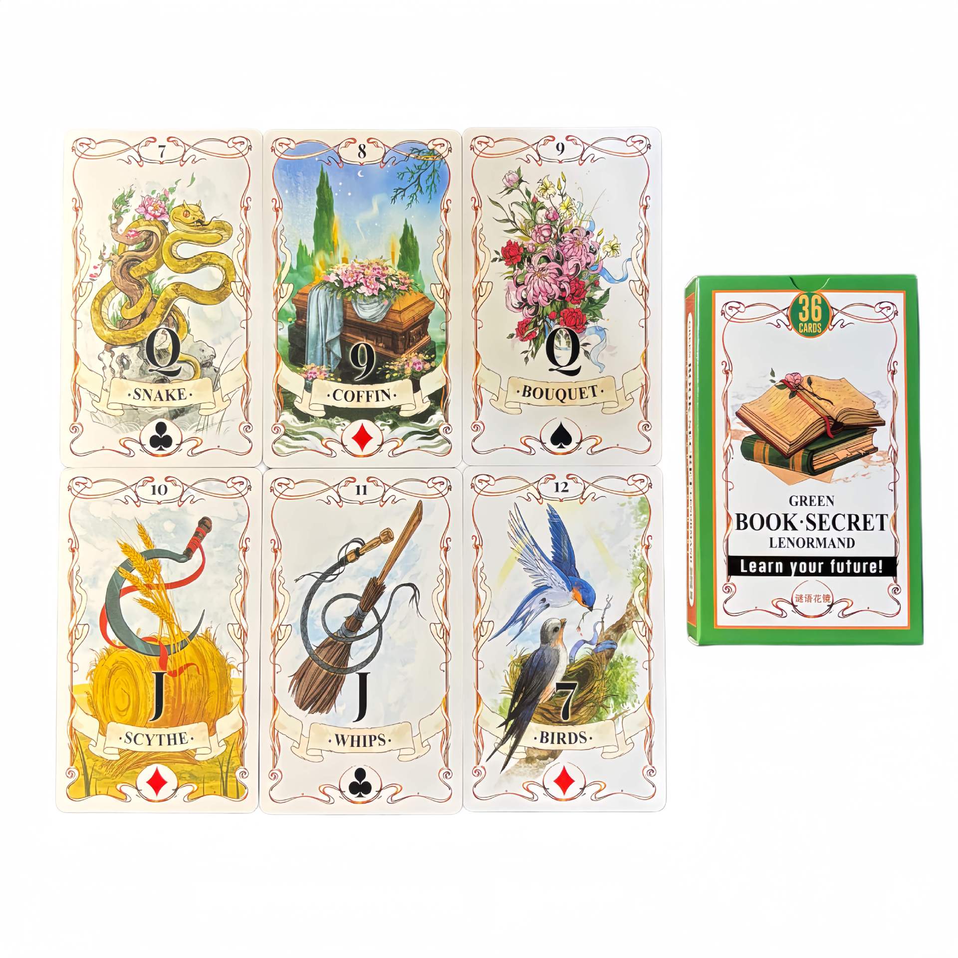 그린북 시크릿 레노르망 오라클 카드 36장 영어판 올드 - Board Game Of Life 리뷰 및 가격